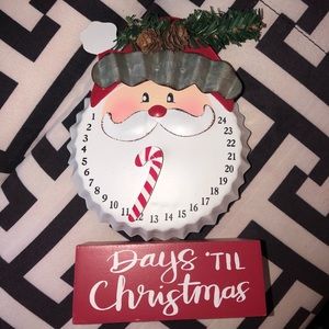 Days until Christmas sign